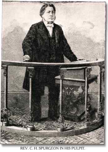 C. H. Spurgeon in his pulpit.